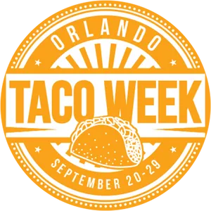 Orlando Taco Week Event Logo PNG Image