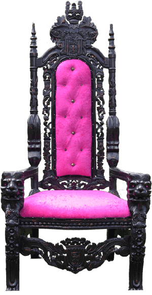 Cougar Throne Chair - Queen Throne Chair PNG image with transparent background