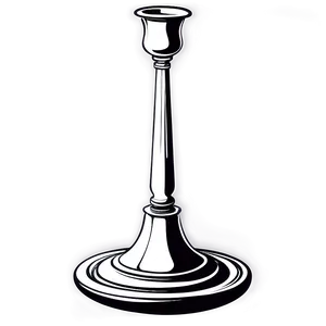 Ornate Candlestick Drawing Png 06262024 PNG Image