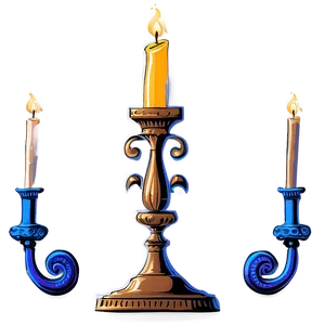 Ornate Candlestick Drawing Png 06262024 PNG Image