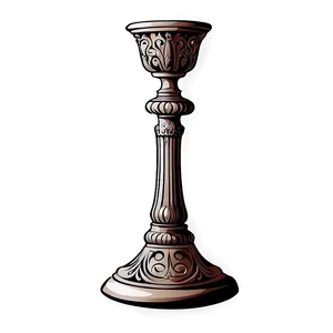 Ornate Candlestick Drawing Png Ncd PNG Image