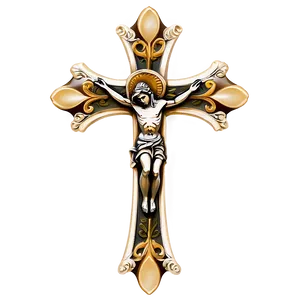 Ornate Catholic Cross Clipart Png 06122024 PNG Image