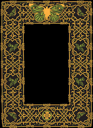 Ornate Celtic Style Frame PNG