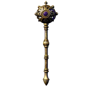 Ornate Ceremonial Mace Png Ecu84 PNG Image