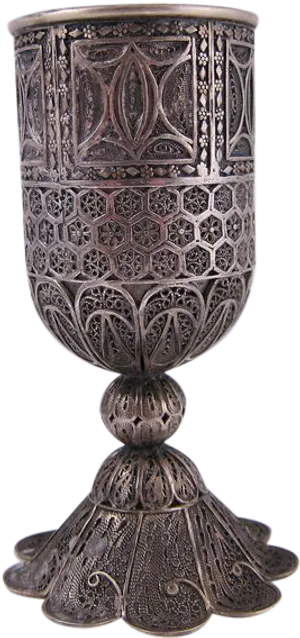 Ornate Communion Chalice PNG Image