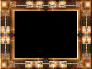 Ornate Digital Frame Design PNG image with transparent background