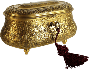 Antique Jewelry Box With Key, HD Png Download PNG with transparent background