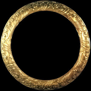 Golden Round Frame Png, Transparent Png PNG image with transparent background