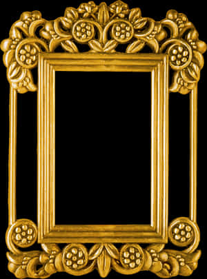 Transparent Ornate Picture Frame Png - Golden Photo Frame Png, Png Download PNG image with transparent background