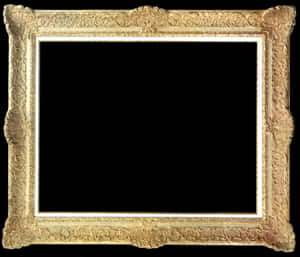 Golden Frame Png Background Image - Transparent Golden Picture Frame, Png Download PNG image with transparent background