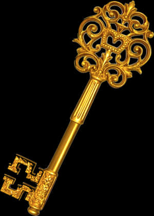 Transparent Gold Key Png - Key With No Background, Png Download PNG with transparent background