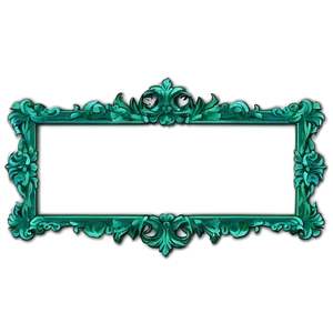 Ornate Green Frame Png 06262024 PNG Image