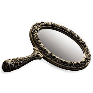 Ornate Hand Mirror PNG 06212024 PNG