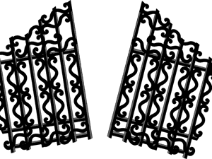 Clip Art Heaven Gate Clipart - Iron Gate Clipart, HD Png Download PNG with transparent background