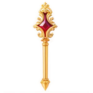 Ornate Scepter Png 06282024 PNG Image