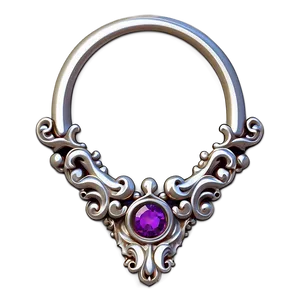 Ornate Septum Piercing Png Uiw PNG Image