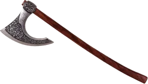 Ornate Viking Axe PNG Image