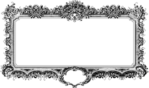 Baroque, Antique, Frame, Black And White, Vintage - Marcos Vintage Vector Blanco Png, Transparent Png PNG with transparent background