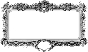 Ornate Vintage Frame Design.png PNG Image