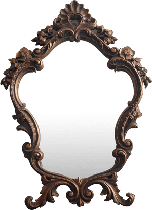 Vector Transparent Rl L Jpg And Mirror Home Interior - Ornate Mirror Vintage, HD Png Download PNG with transparent background