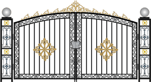Metal Gate Png - Iron Gate Png, Transparent Png PNG with transparent background