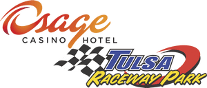Osage Casino Hotel Tulsa Raceway Park Logo PNG image with transparent background
