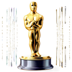 Oscar Statue With Curtain Png 46 PNG Image