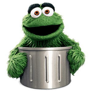 Oscar the Grouch Sesame Street PNG vry86 PNG image with transparent background