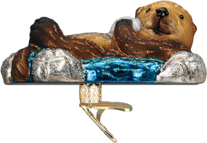Old World Christmas Otter, HD Png Download PNG image with transparent background