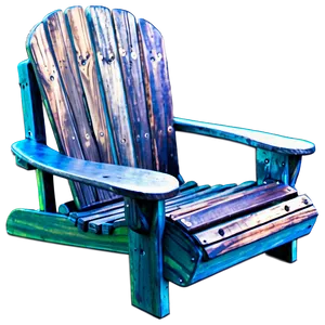 Outdoor Adirondack Chair Png Urt PNG Image