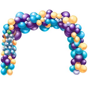 Outdoor Balloon Garland Decorations Png Yyq PNG Image