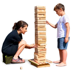 Outdoor Jenga Fun Png Blk87 PNG Image