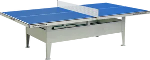 Outdoor Ping Pong Table Blue PNG Image