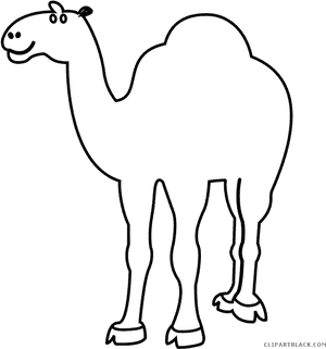 Outline Animal Free Black - Camel Clip Art Black And White, HD Png Download PNG image with transparent background