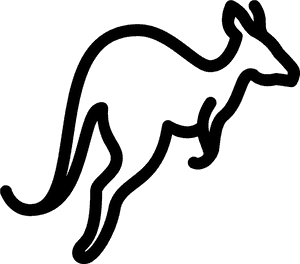 Outline Clipart Kangaroo - Kangaroo Outline Png, Transparent Png PNG image with transparent background