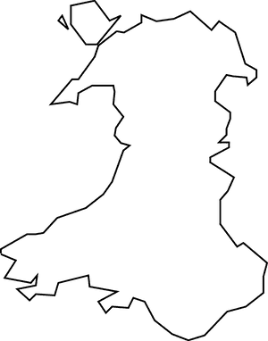 Map Of Wales Outline, HD Png Download PNG image with transparent background