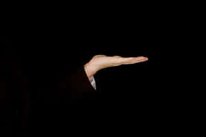 Outstretched Handin Darkness PNG image with transparent background