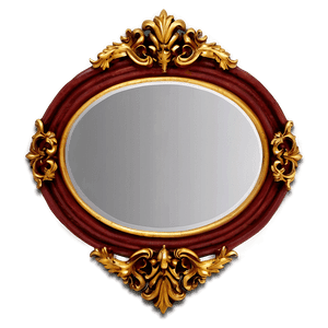 Oval Mirror Frame PNG 06212024 PNG