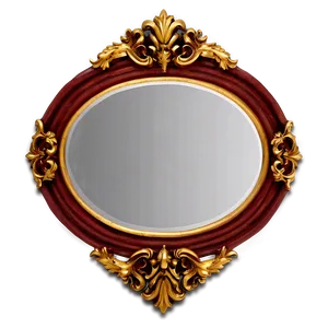 Oval Mirror Frame Png 06212024 PNG Image