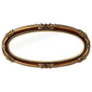 Oval Mirror Frame PNG vfn56 PNG