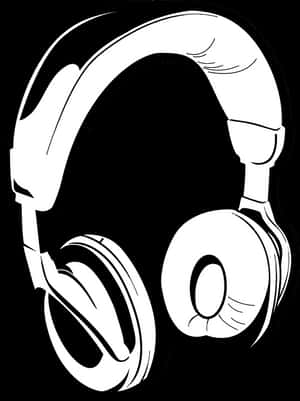 Over Ear Headphones Vector Illustration PNG image with transparent background