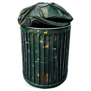 Overflowing Garbage Can PNG 05232024 PNG image with transparent background