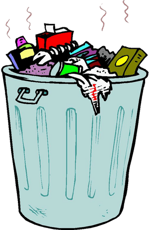 Clip Art Rubbish Bins & Waste Paper Baskets Openclipart - Things With Bad Smell, HD Png Download PNG image with transparent background