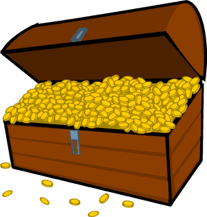 Gold Clip Art Download - Cartoon Treasure Chest Png, Transparent Png PNG image with transparent background