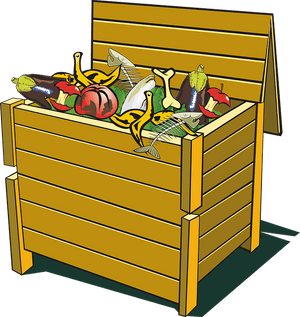 Compost, Trash, Waste, Recycling, Recyclable, Garbage - Compost Bin Cartoon Transparent Background, HD Png Download PNG image with transparent background