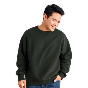 Oversized Crewneck Pullover Png 23 PNG Image