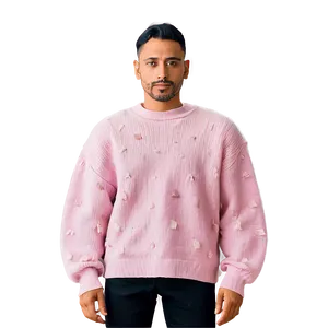 Oversized Pink Sweater Png Lev PNG Image