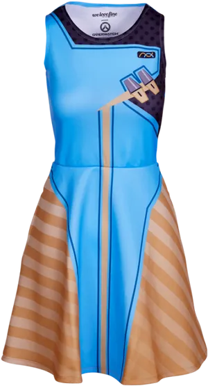 Overwatch Symmetra Themed Dress PNG Image