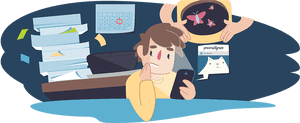 Image Of Person Stressed Out In Bedroom - Exam Stress Png, Transparent Png PNG image with transparent background