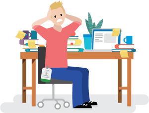Salesforcelandian Feeling Stressed At Work - Feeling Stressed Clipart, HD Png Download PNG image with transparent background